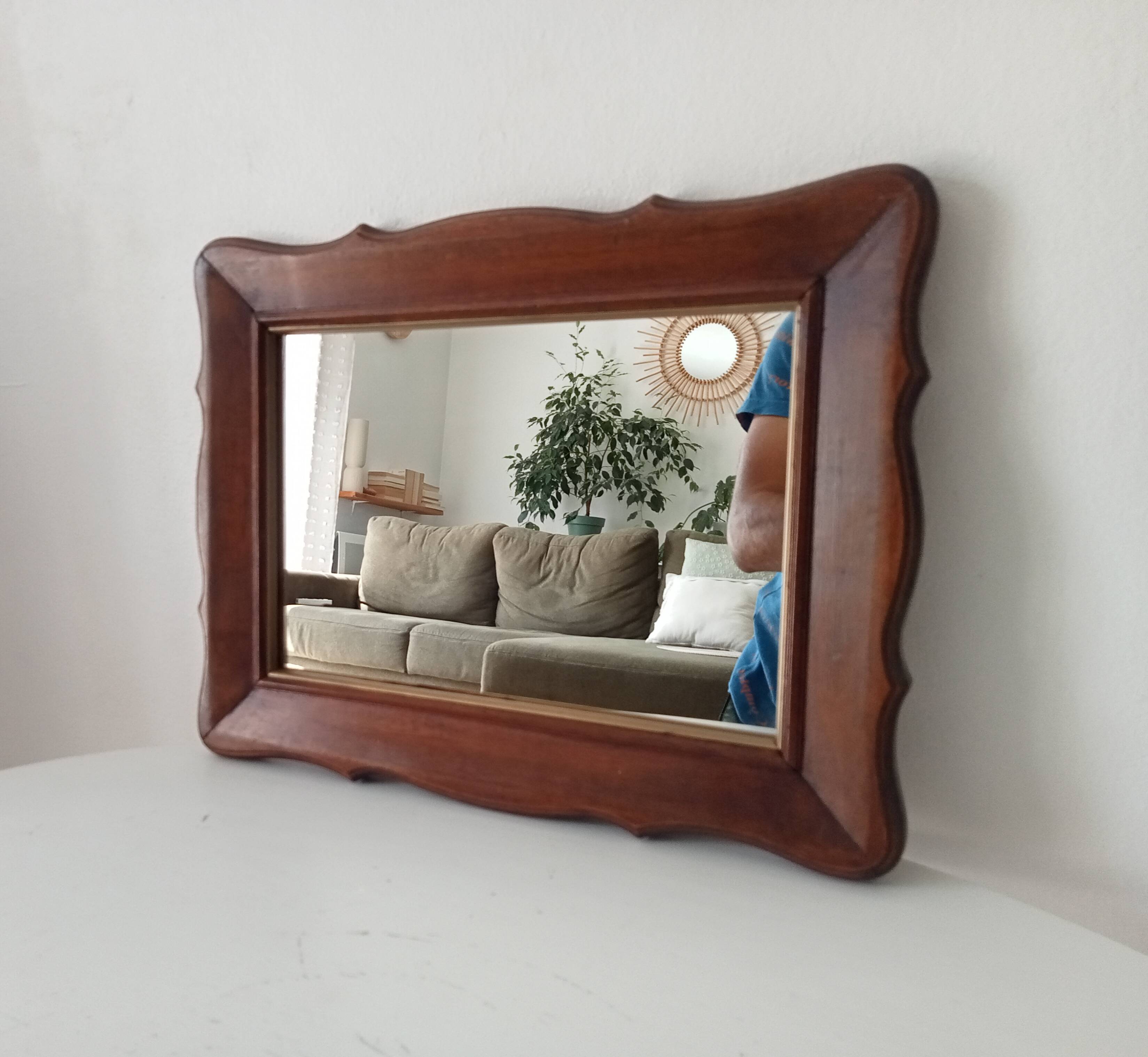Rustic vintage mirror chic countryside