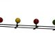 Metal coat rack in the style of Féraud