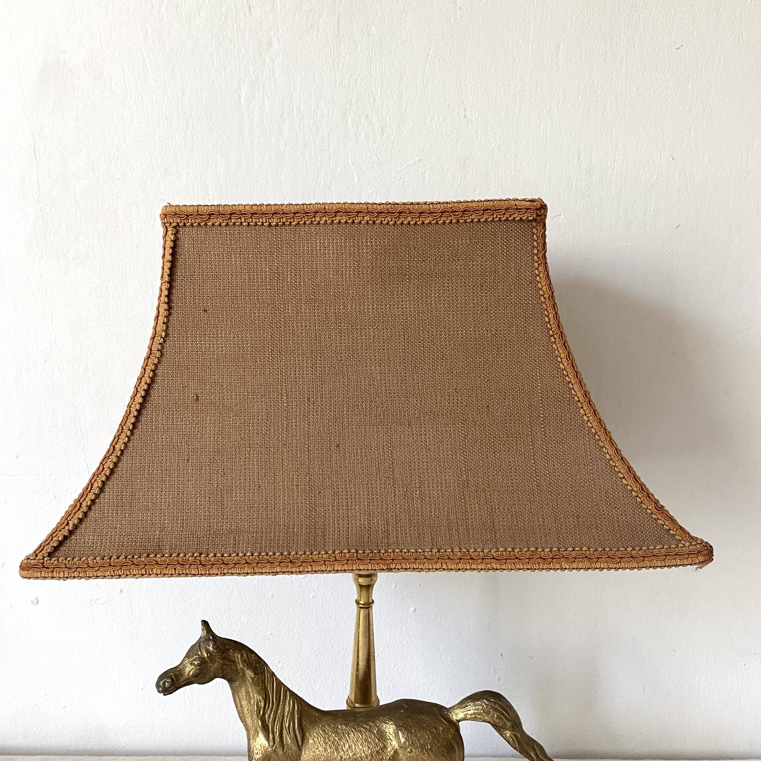 Lampe cheval années 60-70