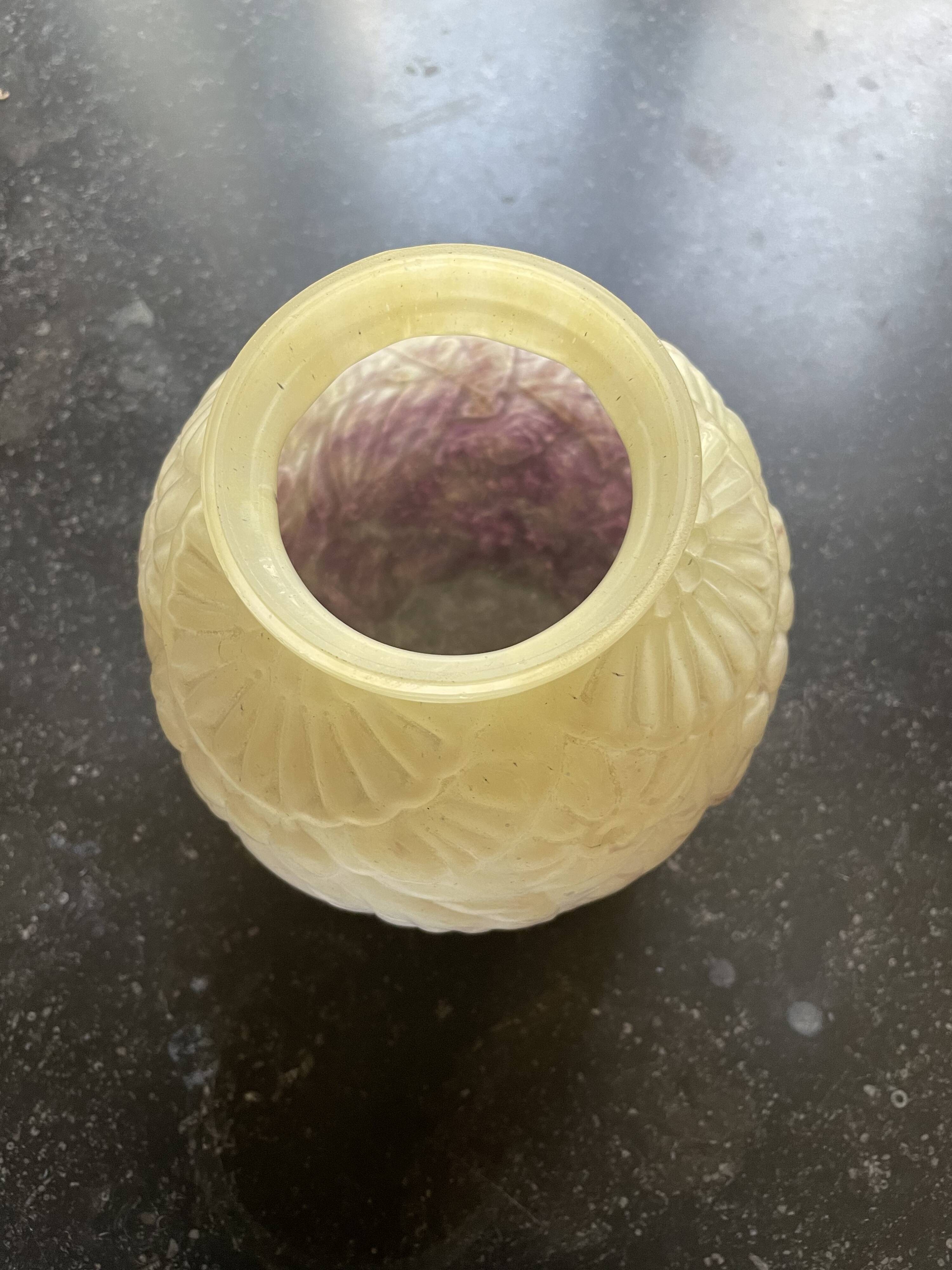 Vase ball André Delattre, Nancy, art deco