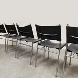 Vintage SE06 leather dining chairs Spectrum Martin Visser