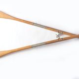 Pair of wooden paddles