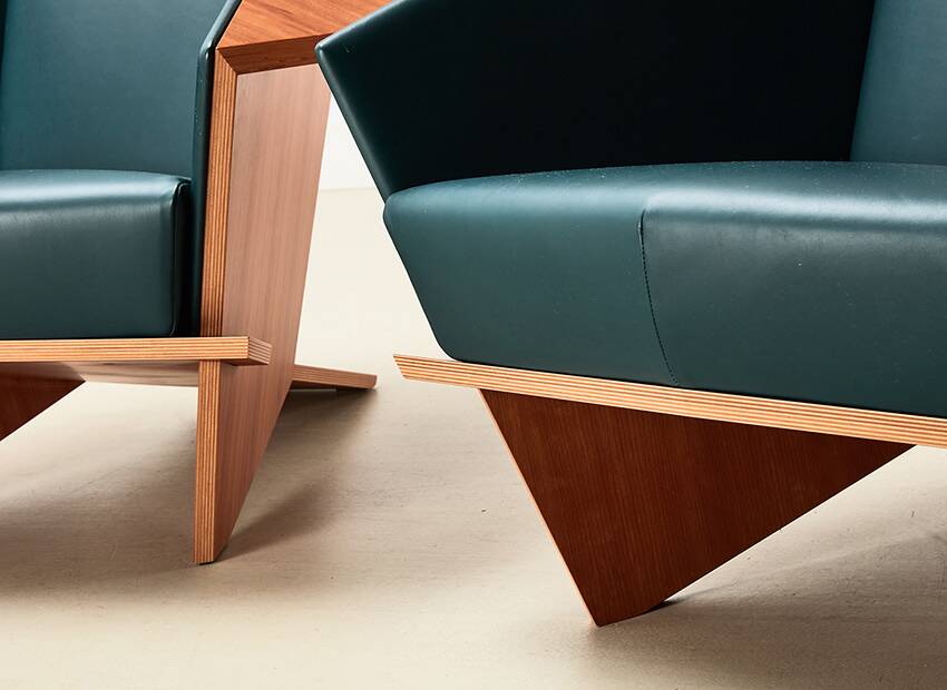 Frank Lloyd Wright Pair of Taliesin 1 Lounge Chairs for Cassina 1949/2018