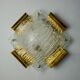 XL frosted wall light by Kalmar, Murano glass, Austria, 1970