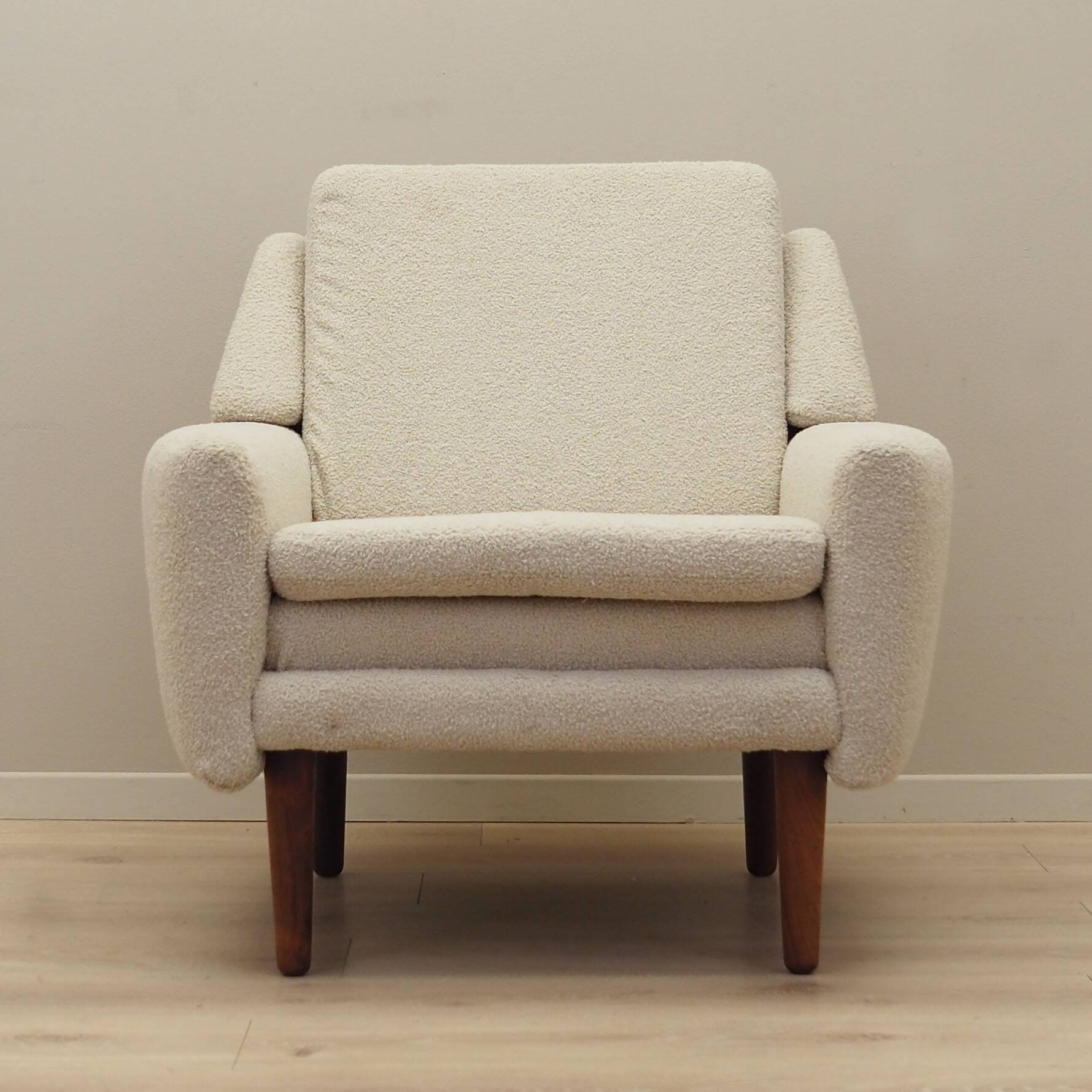 Cream armchair, Danish design, 1970s, production: Denmark