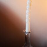 Glass carafe with round belly