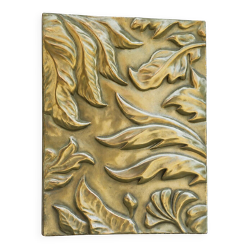 Folia Solaire, bas-relief floral, finition laiton