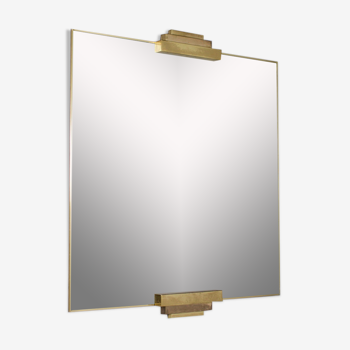 Miroir postmodernsite en laiton 90x100cm