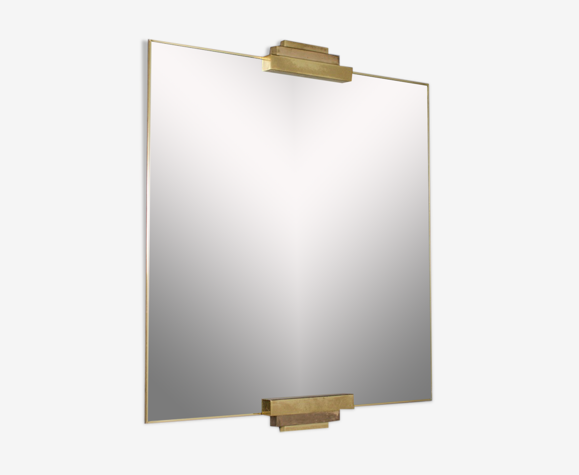 Miroir postmodernsite en laiton 90x100cm