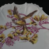 6 Assiettes à dessert en porcelaine de Limoges 1900 - Décor oiseau