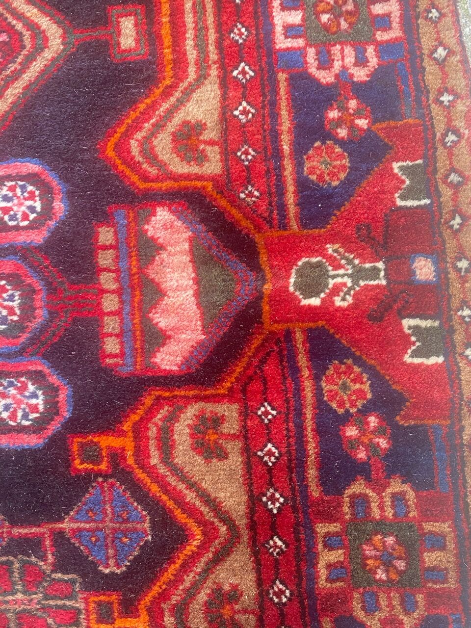 Persian carpet hamadan handmade 110x530
