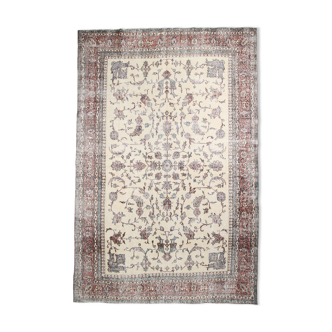 8x12 floral handmade turkish rug 381x254cm