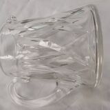 Carafe, crystal pitcher signed Saint Louis