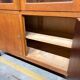 XL vintage display cabinet high in wood / cupboard / laboratory cupboard