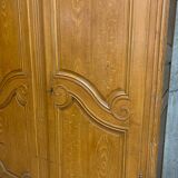 Old wardrobe, painted faux wood 19th century