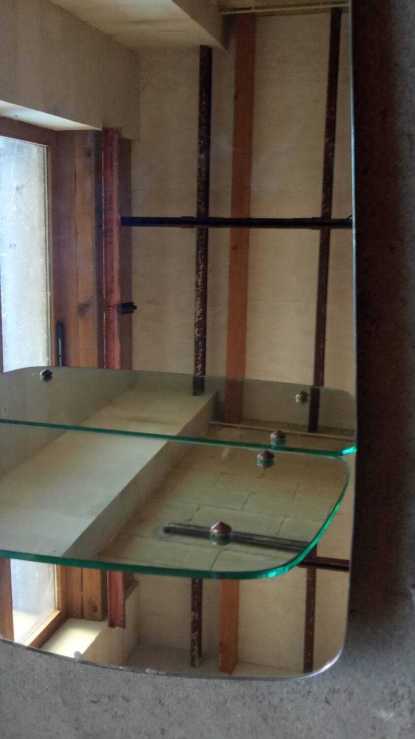 Wall-mounted dressing table mirror, 1950s