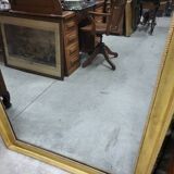 Large gilt mirror in 2 parts from the early 19th century