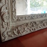 Old patinated mirror 86 X 62 cm