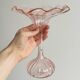 blown glass vase in old rose