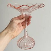 vase en verre soufflé vieux rose