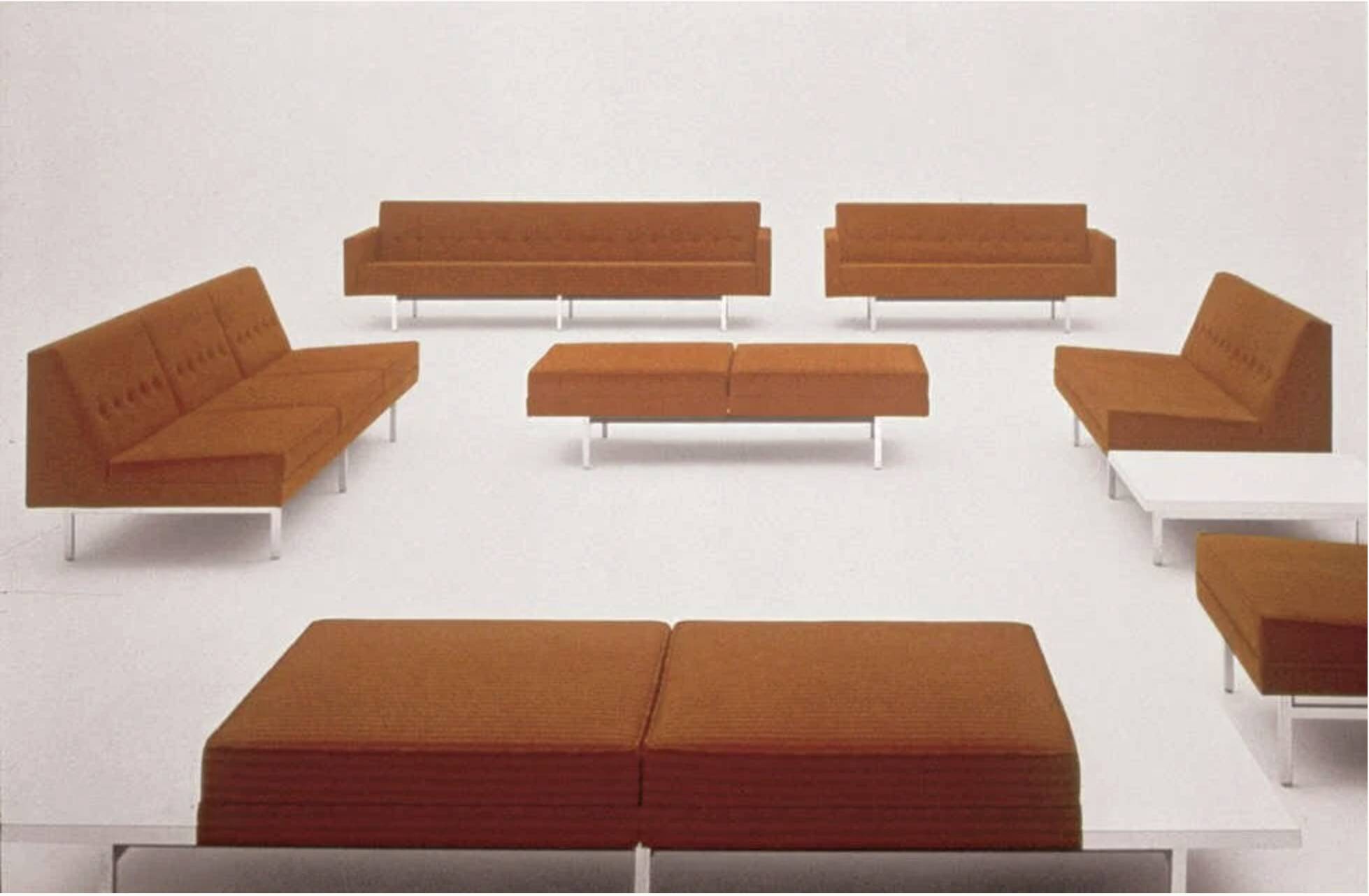 Executive seating group by George Nelson seating for Herman Miller, 1956