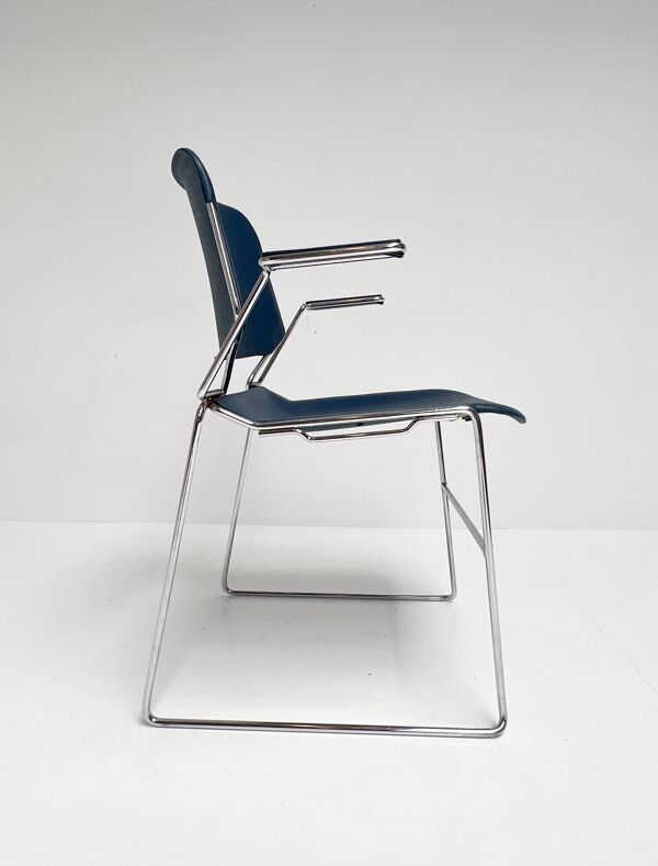 Chaise Matrix Krueger avec accoudoirs par Thomas Tolleson, années 1970