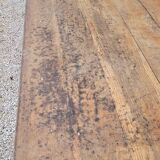 Rustic oak bistro farm table with louis philippe legs - 2m