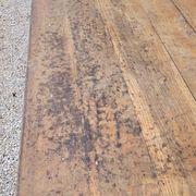Rustic farmhouse bistro table in oak with Louis Philippe legs - 2m