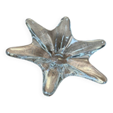 Antique vintage Baccarat crystal bowl in the shape of a star