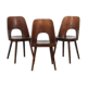 Suite of 3 vintage chairs by Oswald Haerdtl for Ton, 1960
