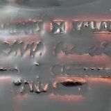 Yellow, orange, white and brown glazed ceramic bowl Vallauris, 70s, France