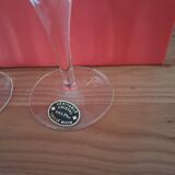 6 crystal glasses from Lorraine in the original box.