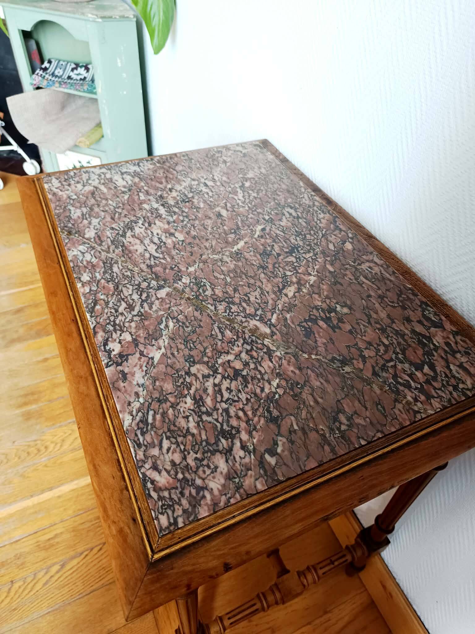 Middle table office marble Louis XVI style