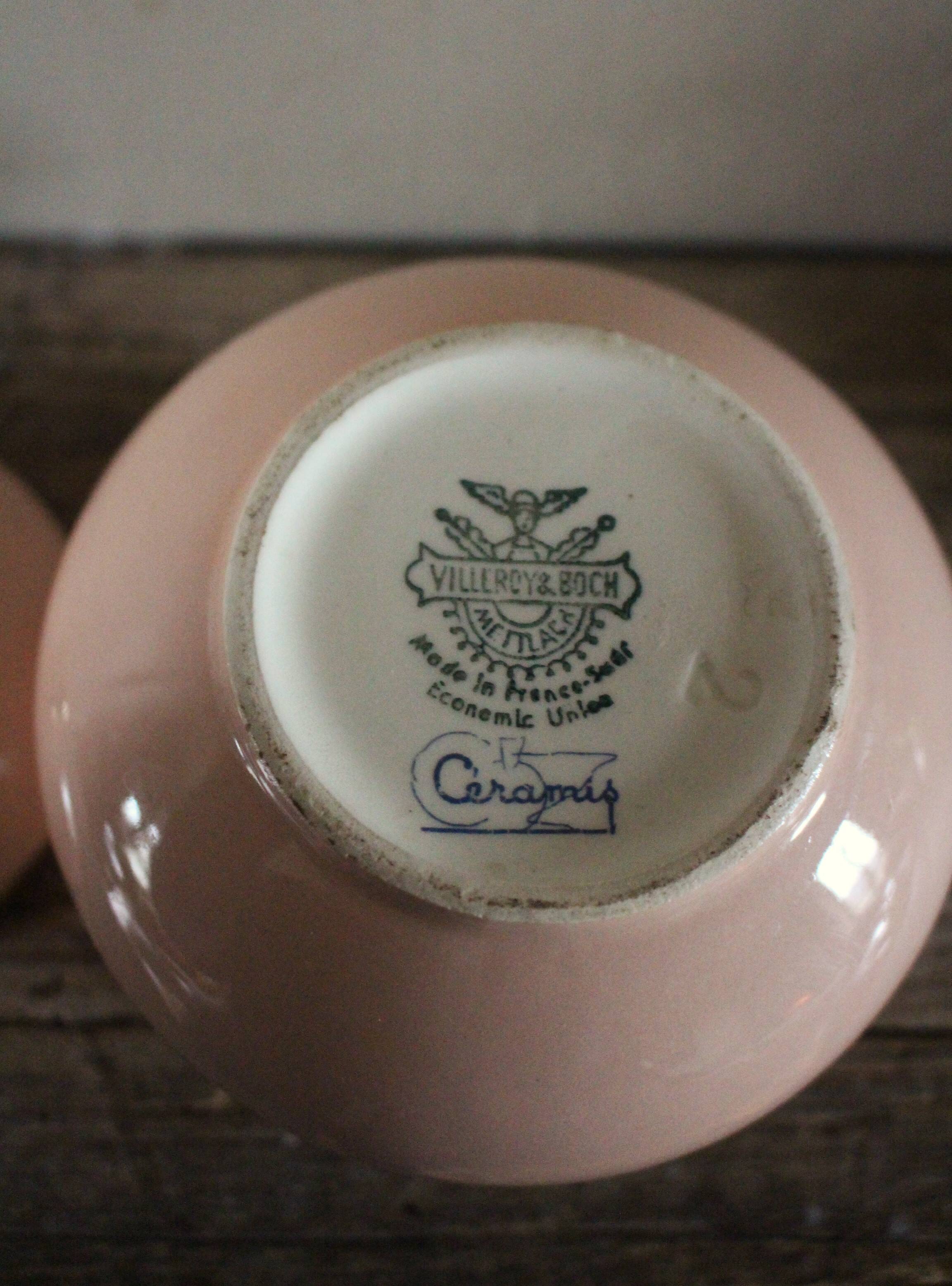 Sucrier rose poudré doré Villeroy Boch