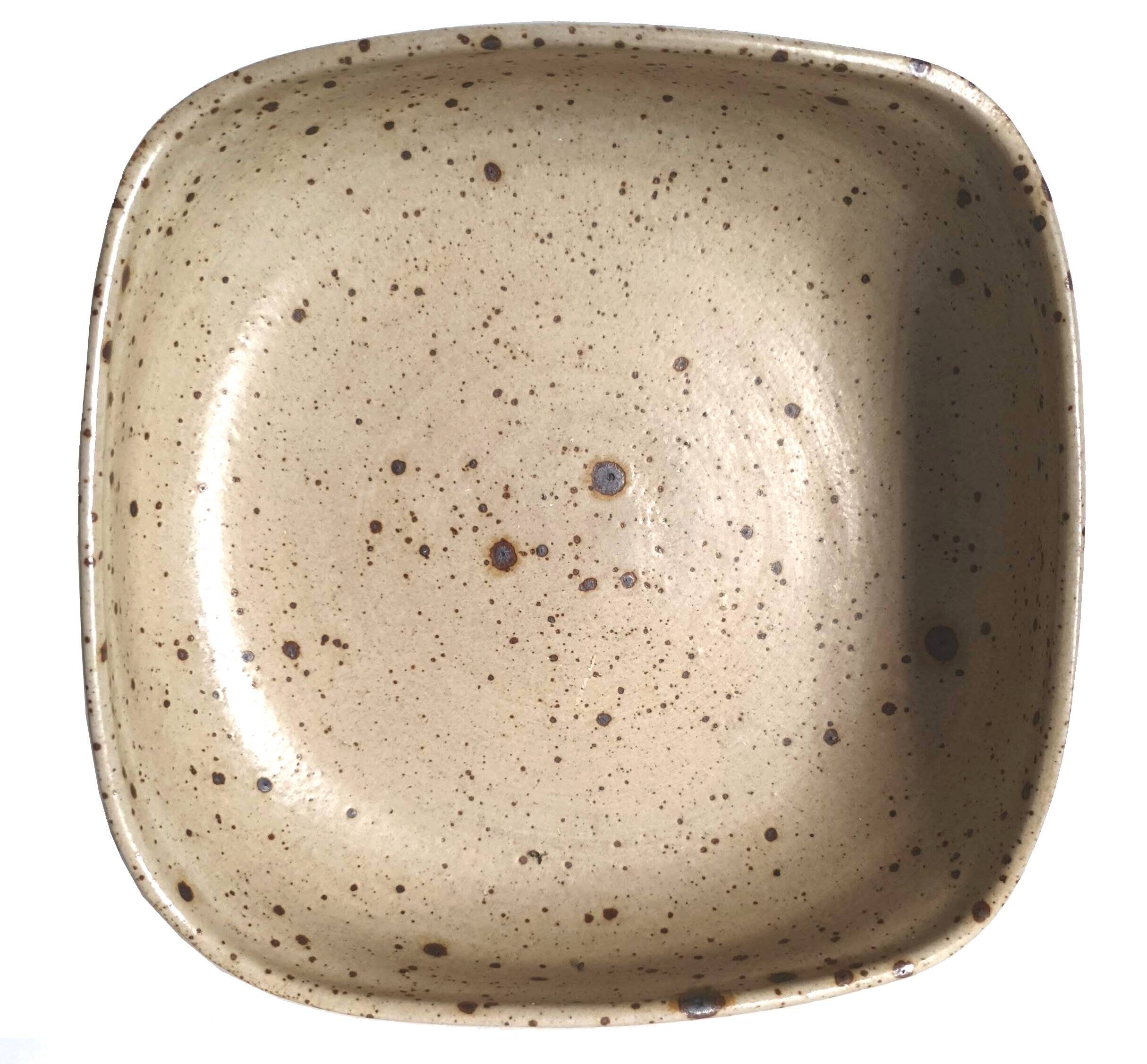 Pyrite stoneware dish
