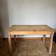 Table de ferme en bois brut