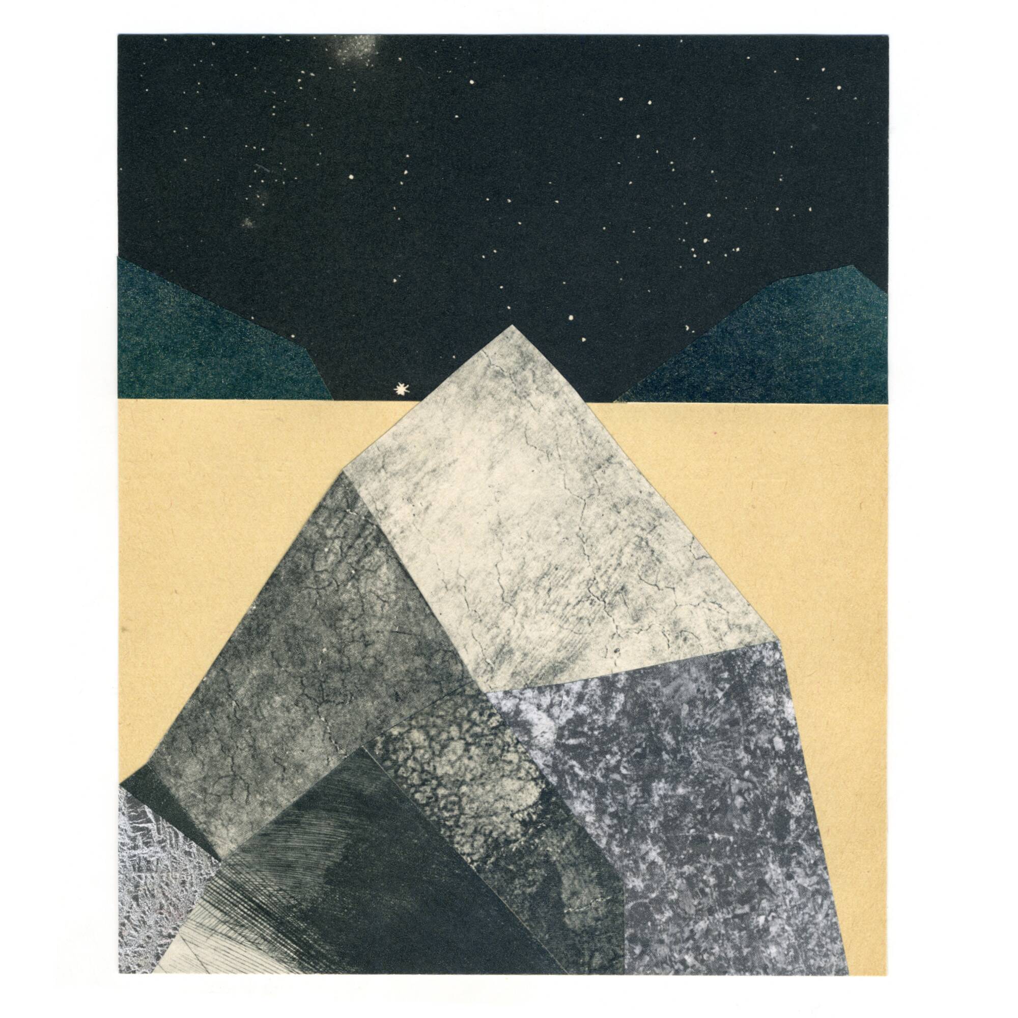 Collage on paper • MINERALOGY I