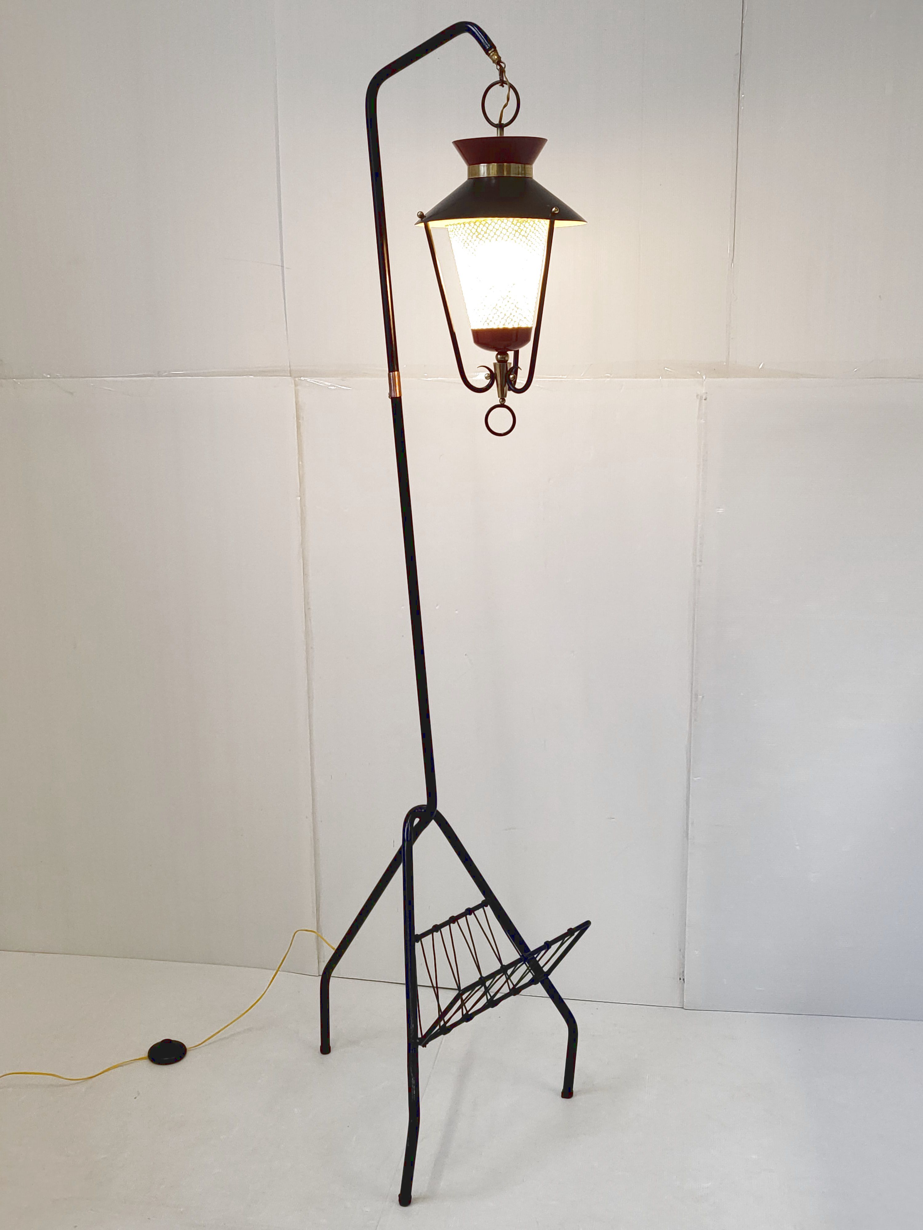 Floor lamp house Arlus vintage 1950