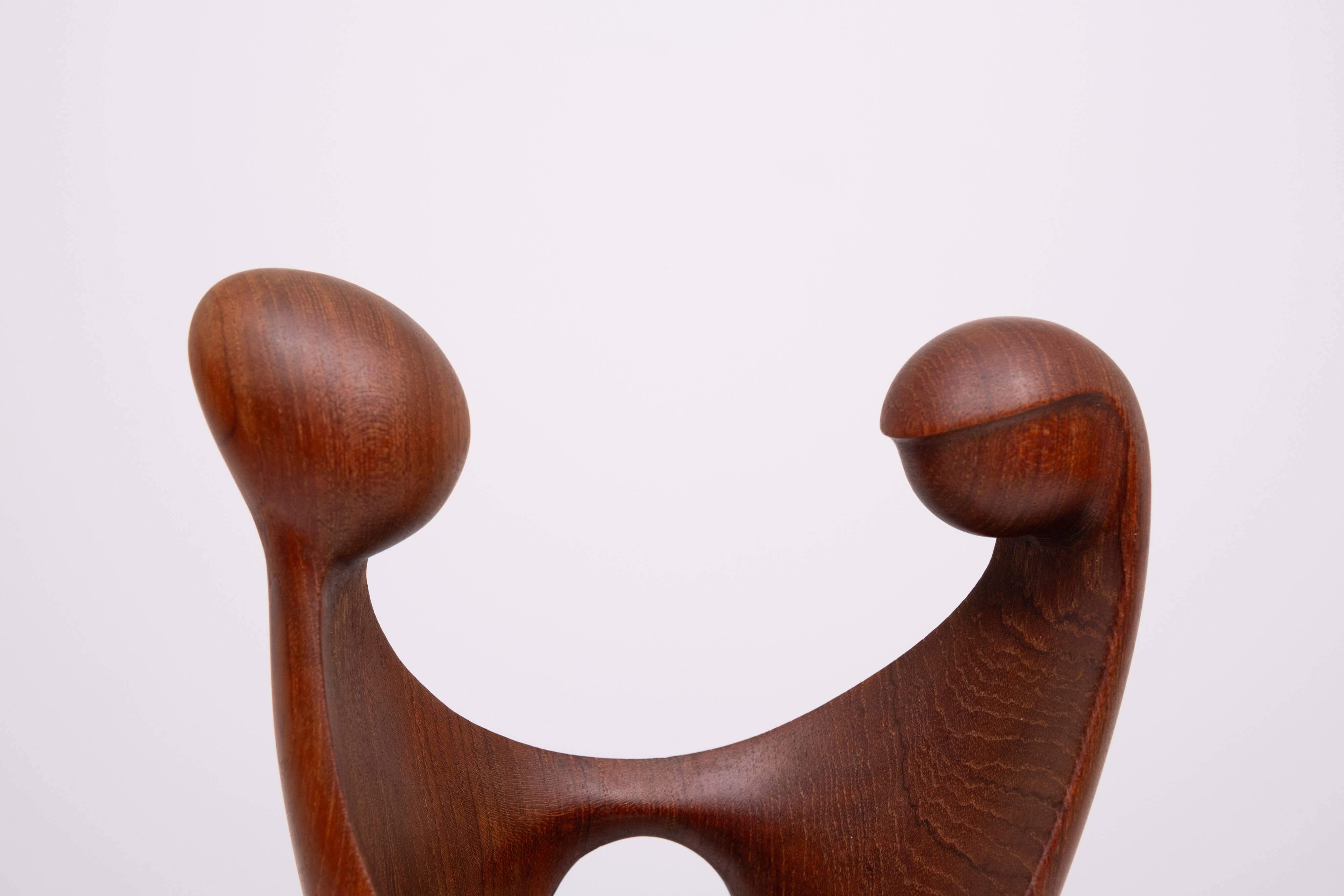Teak Sculpture by Simon Randers 1960s Denmark