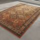 Vintage red oriental rug TOGA - Wool