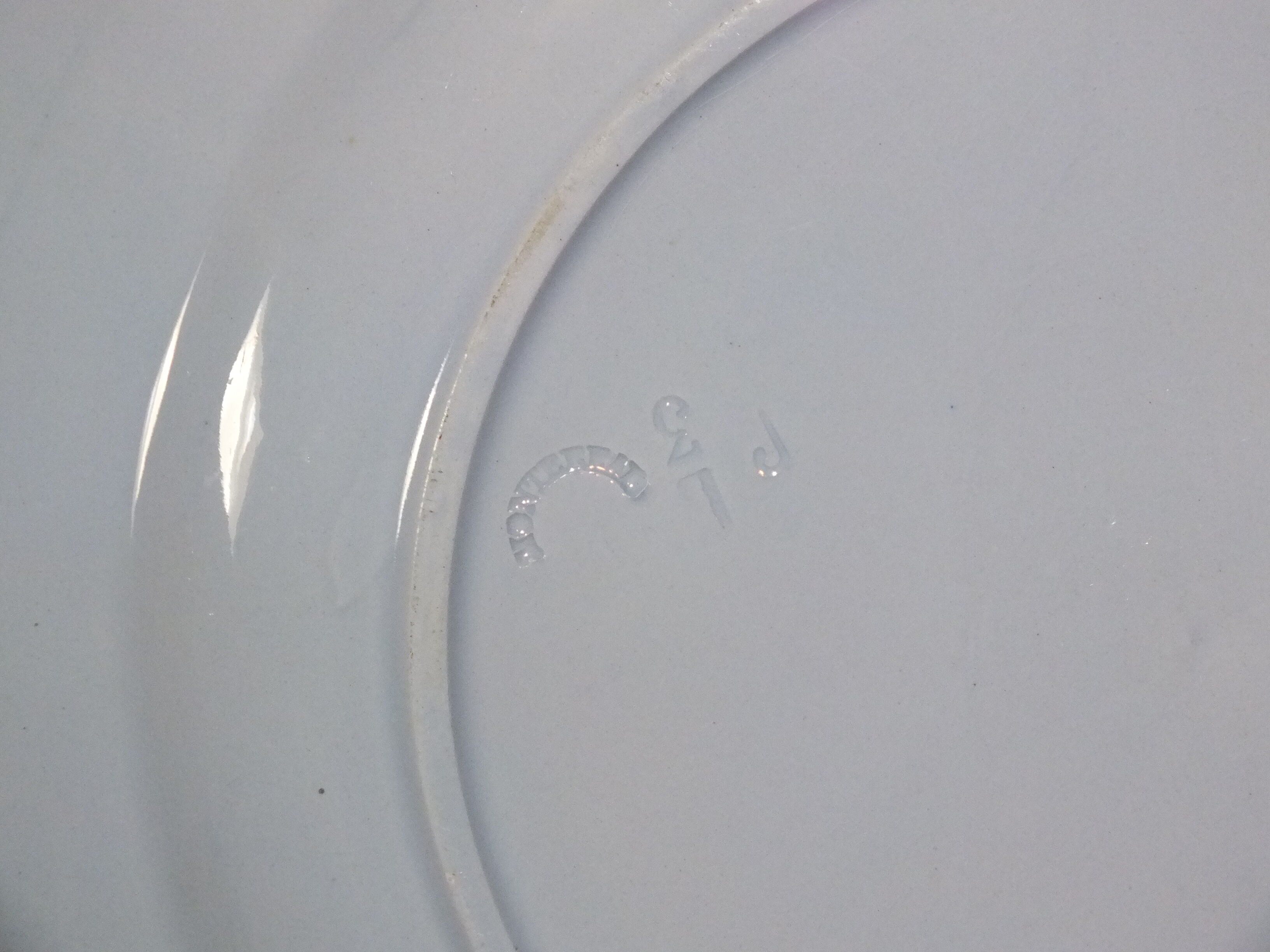 Old flat powder blue Montereau