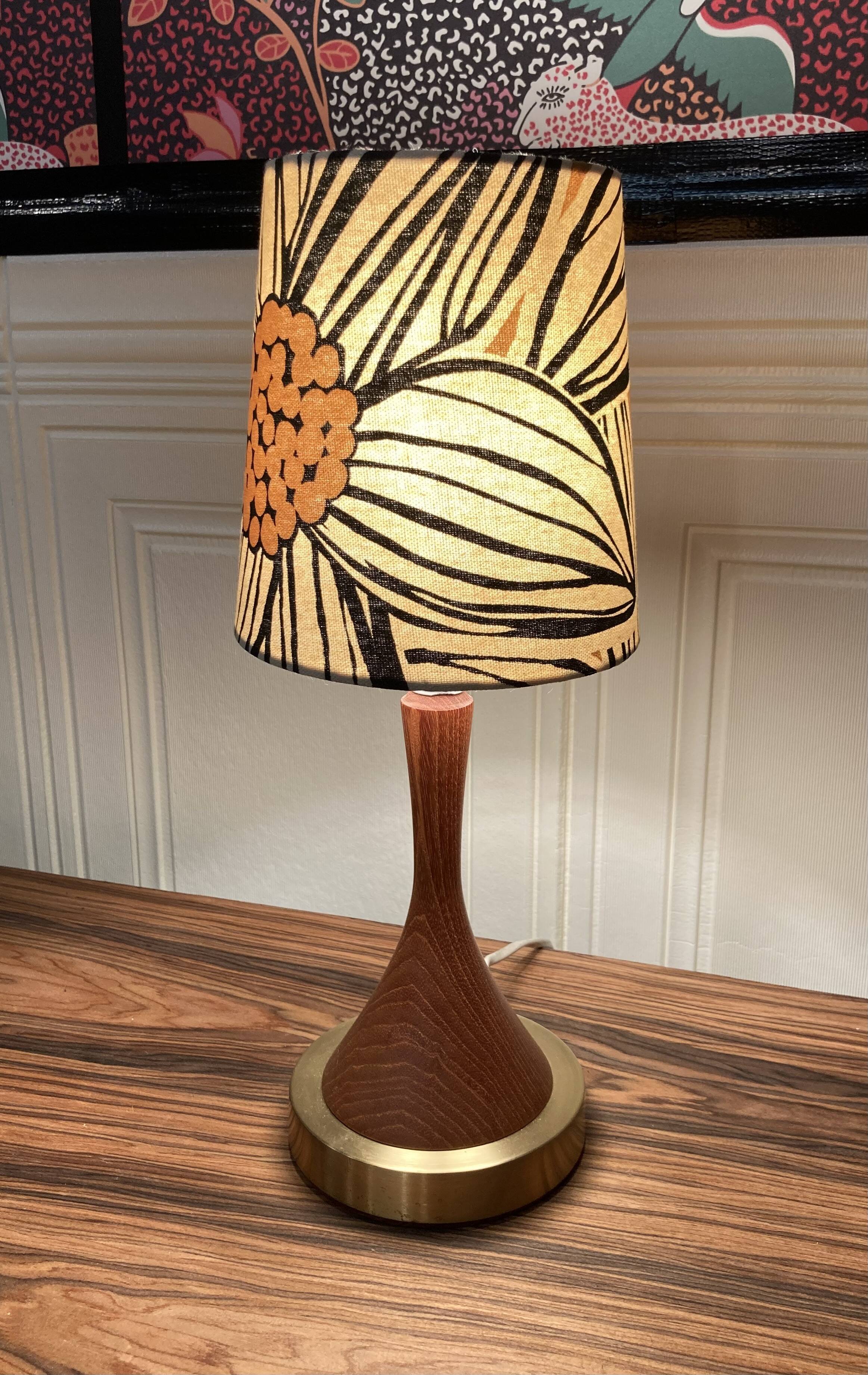 TEAK LAMP "SCANDINAVIAN DESIGN 1950".