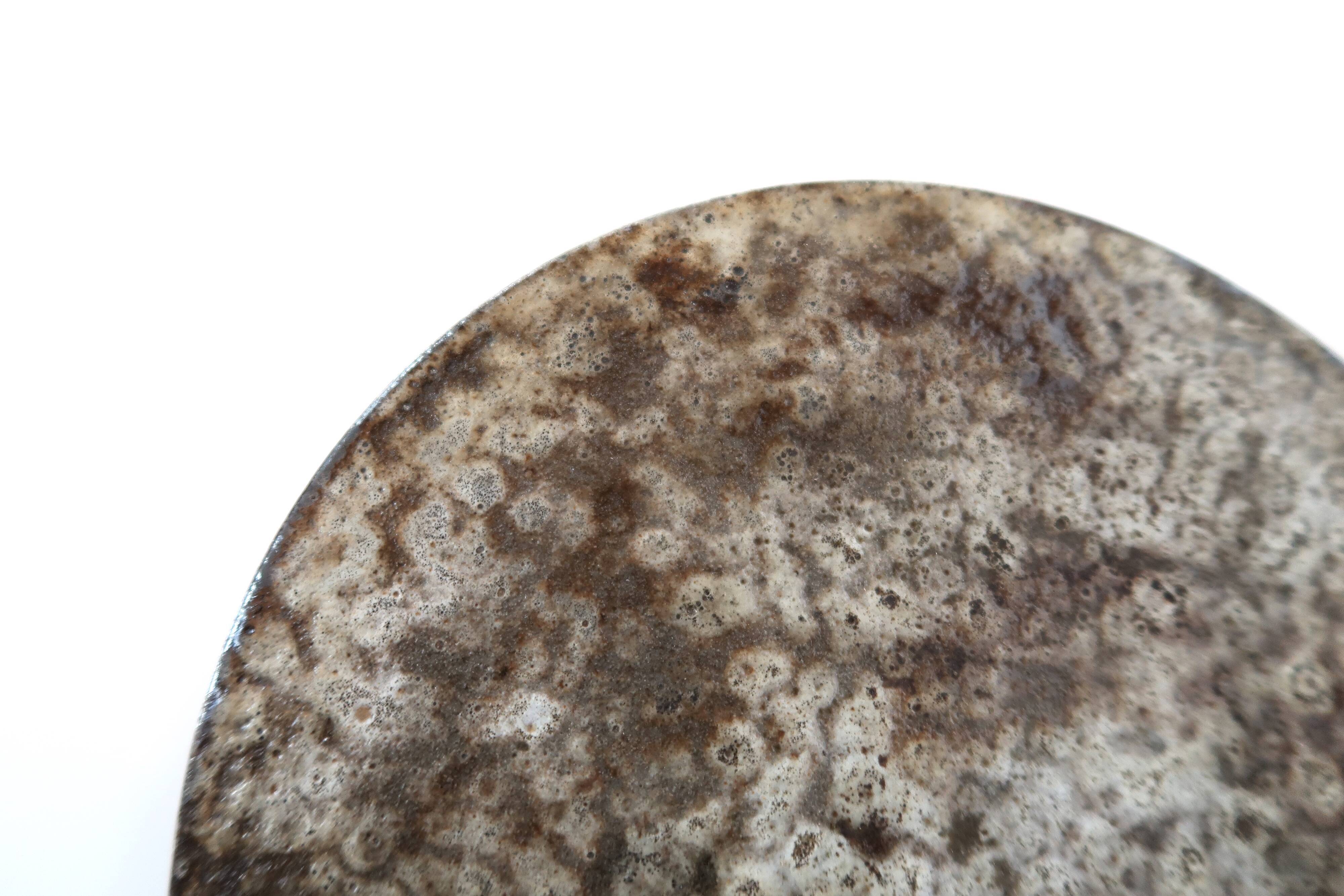 Ceramic dish bottom of Alexandre Kostanda, Vallauris 60s