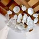 Murano glass floral chandelier, Italy, 1970
