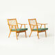 Pair of mid-century armchairs by Novy Domov in original upholstery, Czechoslovakia, 1970s