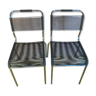 Pair of scoubidou chairs