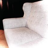 2-Seater Upholstered Sofa Scandinavian Style Mid-Century Spirit Compass Legs