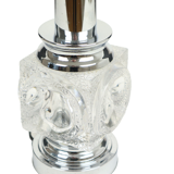 Ice cube table lamp peill putzler design crystal germany seventies 24cm