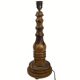 Art Deco Mid-Century Curved Wood Table Lamp, 1950s