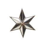 28 cm silver star mirror